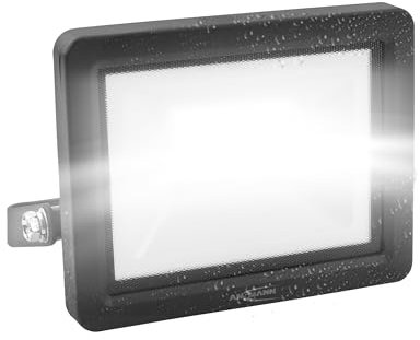 ANSMANN Projecteur mural à LED, spot de chantier robuste & compact pour atelier, chantier, garage, protection contre les jets d'eau, puissant, 1050 lm, Noir