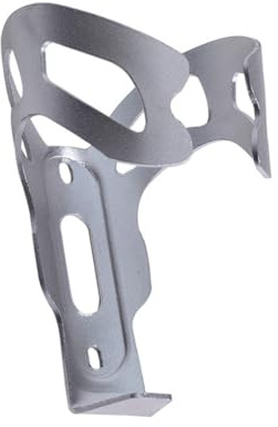 TOGEVAL Portabidones Bicicletas Aluminio Soporte Botella para Bici con Tornillos Resistente y Fácil de Instalar Paquete Unidades Plata