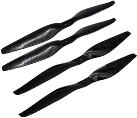 FDMOZRE para dron hexacóptero de 14 Pulgadas y 15 con 3 Agujeros Fibra Carbono para hélice, para cuadricóptero FPV 38 36 cm Cuchillas 1455 1555(1455 Prop 2 Pair)