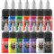 HAWINK Encre Tatouage Professionnel Tattoo Ink 1/2oz (15ml) 14 Bouteilles Kit Tatouage Tinta TI203EU-15-14
