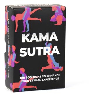 Gift Republic - Kama Sutra Karten | Kamasutra Spiele für Erwachsene | Sex Kartenspiel für Paare | 100 Spielkarten mit unterschiedlichen Stellungen | Geschenk an Weihnachten, Valentinstag, Geburtstag