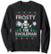 Frosty The Swoleman Ugly Xmas Sweater Lustiger Schneemann Gym Sweatshirt