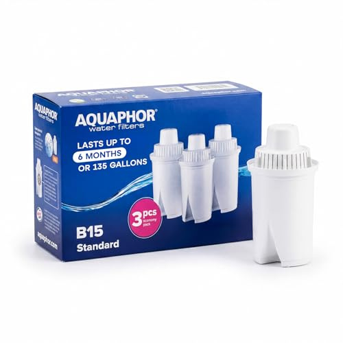 AQUAPHOR B15 6 Pack Water Filter Cartridges, up to 170L Filtered Water