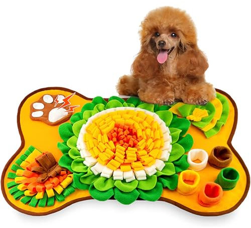 TAVADA Schnüffelteppich Intelligenzspielzeug für Kleine & Große Hunde, Anti-Rutsch Schnüffelmatte