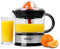 Duronic Electric Juicer Machine JE407 Citrus Squeezer, Fresh Hand Pressed Orange Juice Maker, Whole Fruit Extractor Machines for Cold Press Oranges, Lemon, Lime, Grapefruit with 2 Cones & Pulp Filter