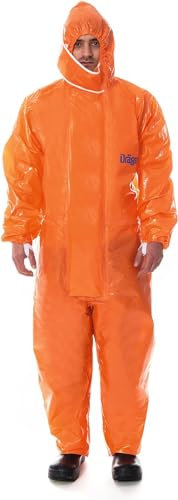 Dräger SPC 4400 CLF begrenzt wiederverwendbarer Schutzanzug gegen Staub und Flüssigkeiten | hohe Beständigkeit gegen Lack & Chemikalien | Gr. XL