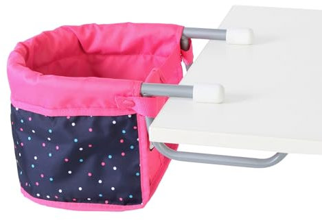 Bayer Chic 2000 - Puppentischsitz, Tischsitz für Puppen, Puppenmöbel, Puppenzubehör, Konfetti, pink, 735-84