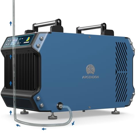ARGENDON 145 Pint Crawl Spaces Dehumidifier with Pump, Commercial Dehumidifier with Drain Hose for Basement, Auto Defrost, Compact, Large Spaces up to 1800 Sq.Ft, 5 Years Limited Warranty