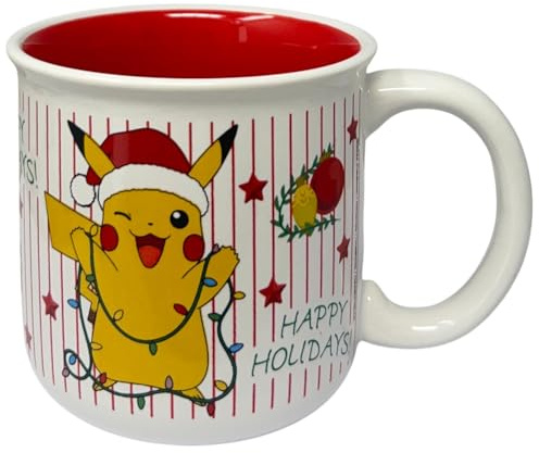 Tasse Pikachu Pokémon thème Noël modèle tasse en céramique bol petit déjeuner 414 ml pour enfants