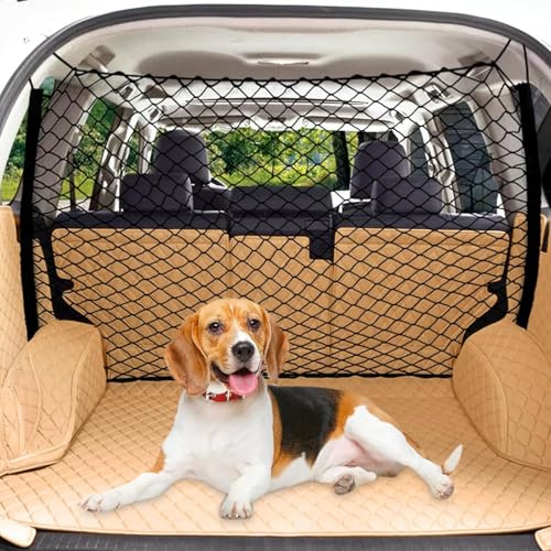 WWZS Dog Car Barrier for Honda HRV 2021-2024, Pet Barriers Net Pet Safety Car Divider Back Seat Barrier Net Pet Restraint Net Screen Barricade