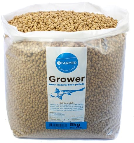 Koi carp 30% protein GROWER pond feed all natural pellets 5kg