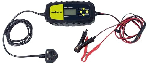 Sakura Intelligentes Batterieladegerät, 4,0 A, für Autos, Lieferwagen und andere Fahrzeuge