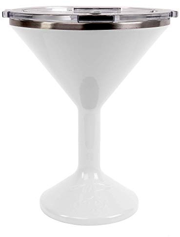 ORCA Tini 13oz Stainless Steel Martini Glass | Temperature Insulated Tumbler for Every Outdoor, Picnic, Poolside, Beach & Patio Party — Pearl