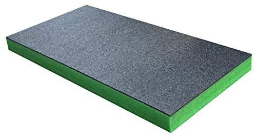 Shadow Foam Medium Sheet – Foam for Tool Box Organisation – 1000mm x 500mm - DIY Cut & Peel Foam Sheet for Tool Boxes & Tool Storage Systems – Drawer Organiser – Green (70mm Depth)