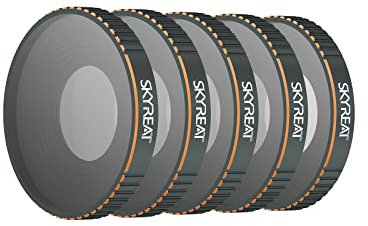 Skyreat Action 3 ND-Filter, Kamera Objektiv Filter, kompatibel mit DJI Osmo Action 3 Kamera Zubehör (CPL, ND4, ND8, ND16, ND32), 5er-Pack Filterset
