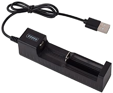 CASNO Update 1 Slot Fast Charger Universal Intelligent USB Battery Charger For 18650 14500 1634 Rechargeable Batteries Lithium Battery Charger 18650