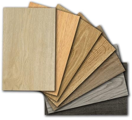 Mysflosy Pavimento in vinile autoadesivo, in PVC, effetto legno, impermeabile, 7 tavole, miele di quercia, 15,24 cm x 10,16 cm, rivestimento in vinile