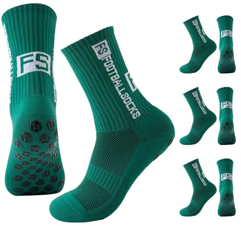 FANSEZQ 3 Pares De Calcetines De Fútbol, Calcetines Deportivos 39 – 46, Antideslizantes Para Hombre y Mujer, Agarre Antideslizante