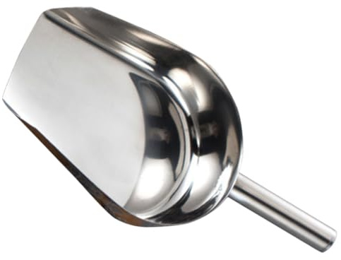 TOPPERFUN Pelle Inox Multifonction pour Glace Farine Grains et Frites Pelle Alimentaire Robuste avec Manche Ergonomique Ustensile de Service pour Cuisine et Bar