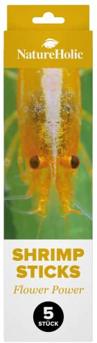 NatureHolic - Garnelen Lollies „BlütenPower“ I Zusatzfutter für Wirbellose I mit Blütenpollen I besondere Fütterungsmomente I Made in Germany I 5 Lollis