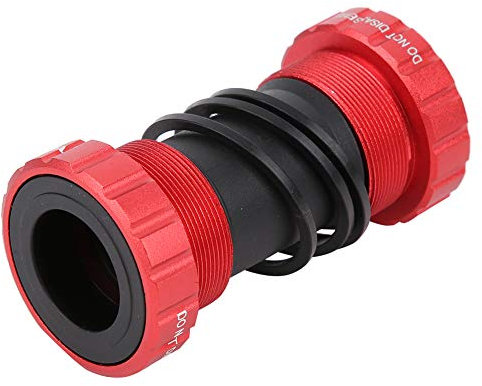 Keenso Tretlager Crankset Innenlager Lagerschale BSA Innenlager Hollowtech 68‑72M Gewindeschraube Typ BB Innenlager(ROT)