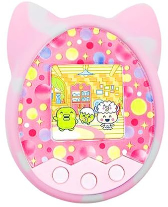 LAURAG Tamagochi skydd skyddande skal silikonfodral husdjur spel maskin skydd för Tamagotchi tecknad elektronisk husdjur spel maskin