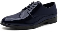 QUEEN HELENA Mocassini Eleganti Scarpe Basse con Lacci Uomo U1809 (Blu, Sistema Taglie Calzature EU, Adulto, Uomo, Numero, Media, 40)