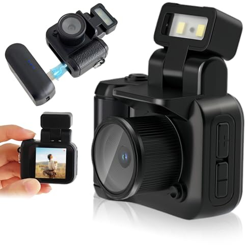 Mininyckelringskamera för Studenter Som Spelar in Campustid, 2MP 1080P HD Compact Vlog Travel Videokamera med Färgskärm för Tonåringar, Barn