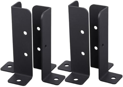 BELLIFFY 4pezzi Staffe Fissaggio per Posti Recinzione Resistente Supporti per Gazebo e Impermeabili e Antiruggine Facili Installare