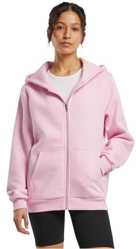 Build Your Brand Sweat-Shirt à Capuche pour Femme, Rose Doux, L