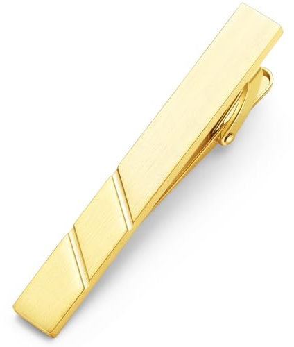 HONEY BEAR 5,4 cm/5,0 cm/2,3 tum herr slipsnål bar – normal storlek för företag bröllopspresent, 5,4 cm/5 cm/6 cm, 5/5.4/6cm, koppar, Ingen ädelsten