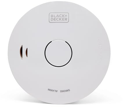 BLACK+DECKER CONNECTED Smoke Alarm. Wireless Interlinked, 10 Year Lithium Battery Smoke Alarm for Home. Easy Install Optical Smoke Detector Fire Alarm. With Test/Silence Button. White.
