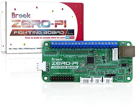 Brook Zero- Pi Fighting Board Easy Version – kompatibel mit Switch/ PS3/ PS2/ PS/PC (X-Input)/ Retro-Gaming-Emulator zu Arcade-Stick-Schraubklemmenleiste im Lieferumfang enthalten