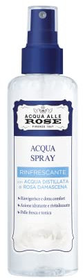 Acqua alle Rose, Spray Viso Rinfrescante, con Acqua Distillata di Rosa Damascena, 200 ml