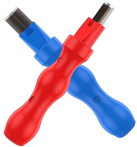 AU 2Pcs Neon Light Cutter High Speed Steel Neon Lamp Hand Tool Shockproof Straight and Curved Neon Strip Trimming Hand Tool Portable Engraving Cutting Tool for Neon Light yupogongfu(Red + Blue)