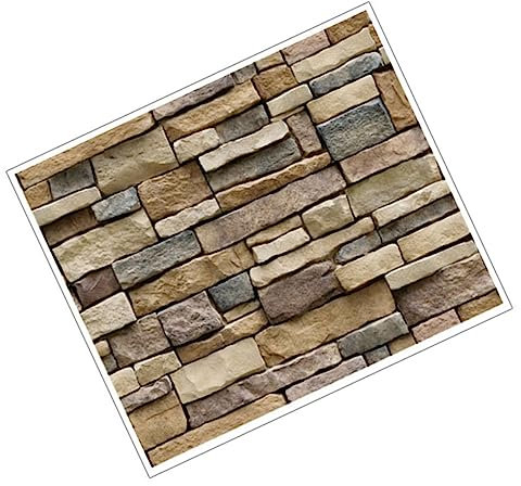 LIFKOME Carta Da Parati 3d Effetto Mattone Adesivo Da Parete in Pvc Ecologico 45x100cm Per Soggiorno Camera Da Letto Decorazione Murale Autoadesiva Resistente Antimuffa