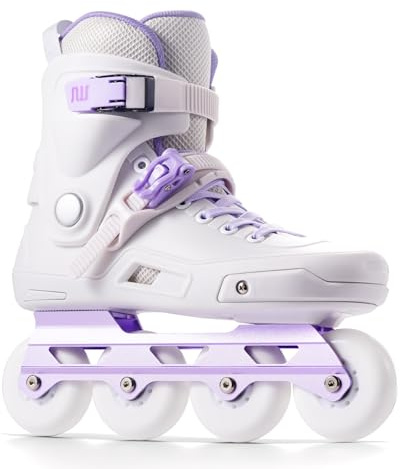 SWAY Professional Inline Skates for Adult, High Performance Roller Skates for Women Men, Racing Skates for Teens, Male, Female, Roller Blades Size 4-10, ABEC-11 Bearing (Purple, XL - (7.5-8.5M/8-9W))