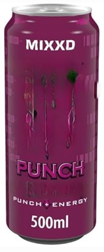 Mixxd Punch Carbonated Energy Drink With A Refreshing Punch Taste 500ml (Pack of 6) Energize Mind and Body, Fuel Your Passion, and Find Your Power