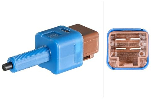 HELLA 6DD 014 395-031 Bromsljuskontakt - 4-polig - clips - elektrisk