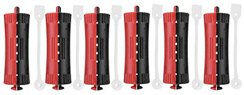Verrückter Verkauf 6 Stücke Welle Wärme Dauerwelle Lockenwickler Haarspange Lockenwickler mit Gummiband, Friseurwerkzeug(Nr. 1 (3 cm))