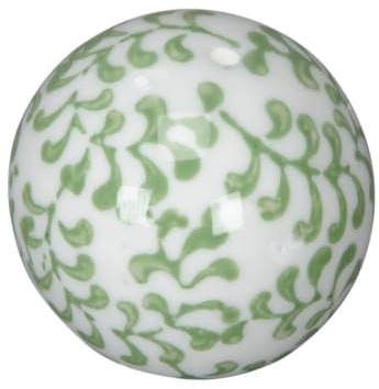 NETPROSHOP simkulor, flytande dekorativa kulor, porslin, diameter 4–6–7,5 cm, färg: mynta ranka, urval: 6 cm