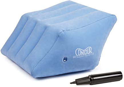 Contour 2-in-1 Leg Relief Wedge - Inflatable support cushion for back, leg and foot pain