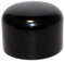 10 Stück Zaunkappe Pfostenkappen Zaunpfahlkappen für Rundrohr 42mm aus robustem PVC (schwarz)