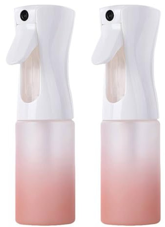 Meijunter 2 Pezzi 200ml Bottiglia Spray per Capelli Ricaricabile Nebulizzatore in Plastica Continuo Acqua e Olio Ultrafine per Parrucchieri Cura Della Pelle Piante Animali