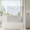 Heilmetz® Duschwand für badewanne 130x140 cm Duschwand 3-teilig faltbar Duschabtrennung badewanne 6 mm Sicherheitsglas Klar hell Einfache Installation alunatur Badewannen duschwand Leicht zu reinigen