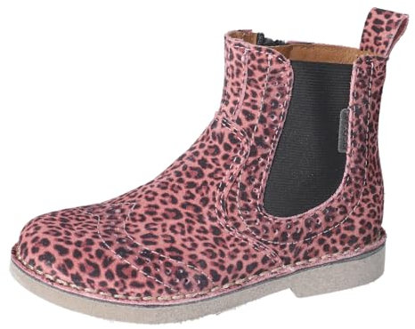 RICOSTA Mädchen Stiefel Dallas, Kinder Boots, Weite: Mittel, lose Einlage, Chelsea Boots, reißverschluss, Booties, Kurzstiefel, Rosewood (330), 32 EU