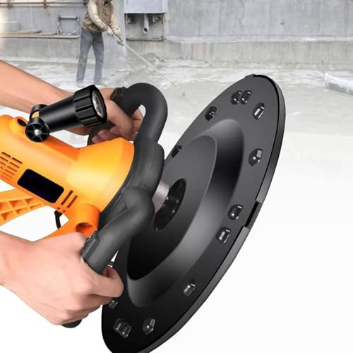 Truelle électrique à béton avec tige de mélange, meuleuse à béton portative 110 V/220 V, machine de polissage et de lissage des murs, 280-2800 tr/min, 6 vitesses réglables