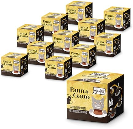 MjAMjAM - Cibo umido Premium per gatti - Panna Gatto - Tenero pollo con raffinata guarnizione, 1 confezione (2x80g), senza cereali