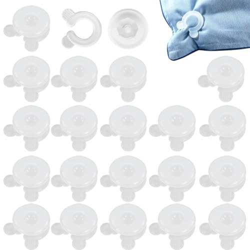 BEPSYOM 20 Paia Ferma Lenzuola e Clips per Piumino, Blocca Lenzuola Antiscivolo, Fissaggio Sicuro per Angoli di Piumini e Copripiumini, Invisibili e Facili da Usare (3,5 cm)
