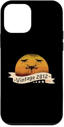 Drones-Pilots born 2012 Birthday Vintage Quadrocopter Drones Case for iPhone 12 mini